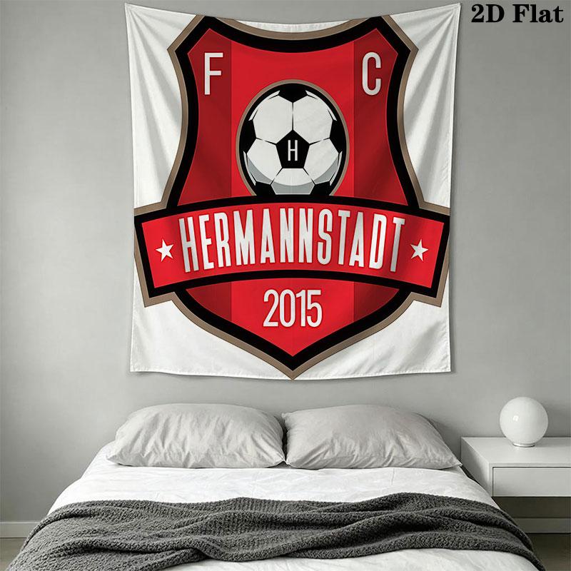 FC Hermannstadt Wall Hanging Printed Fabric Blanket Decorative Tapestries for Bedroom Living Room Home Decor