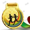 Running Runner Gold Medals Trophy Award With Neck Ribbons Express Medal Various Souvenir School Sports Prize Gift Custom Made