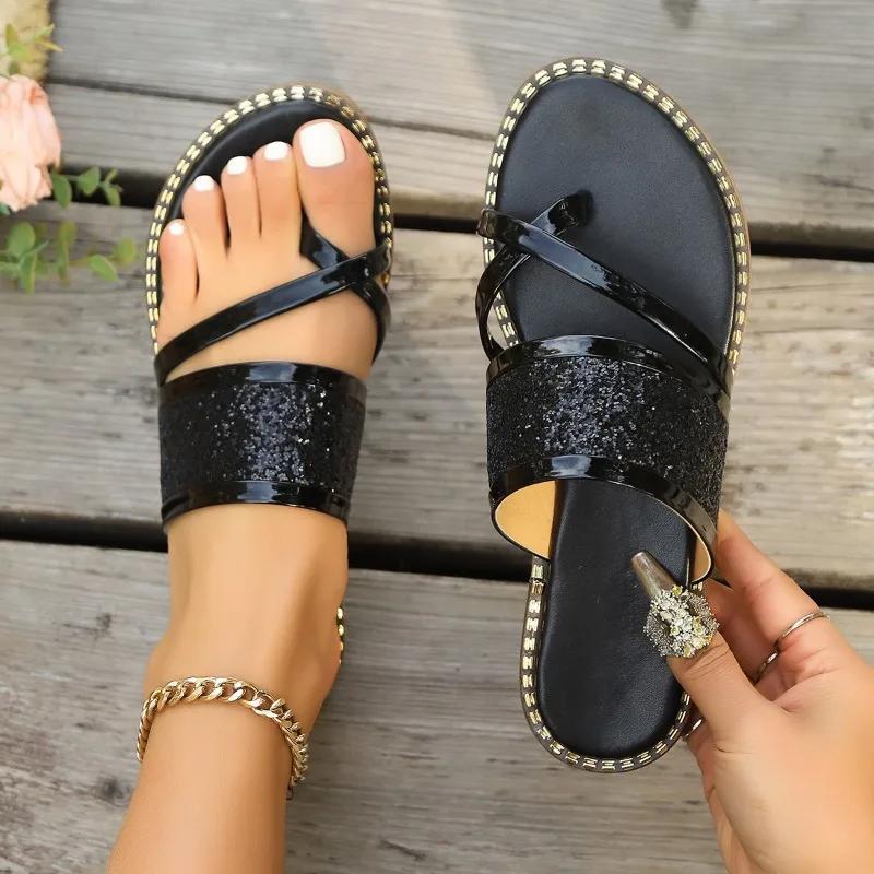 2025 New Women Flats Casual Slippers Summer Designer Fashion Shoes Platform Sandals Women Outdoor Slippers Big Size Slides Women