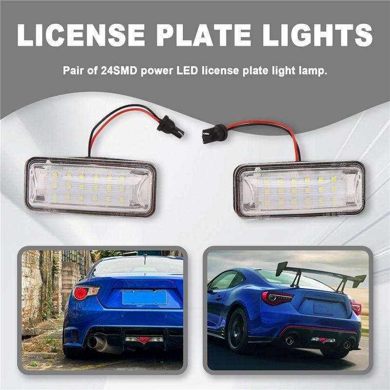 Authentic 2X LED Number License Plate Light For Toyota FT-86 GT86 Subaru BRZ WRX Forester