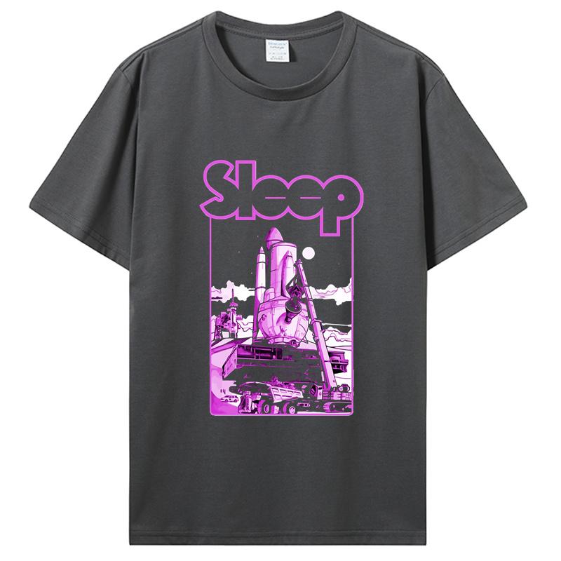 Stoner Metal Schlafband Klassisches T-Shirt Herrenbekleidung Übergroßes Baumwoll-T-Shirt Grafik-T-Shirts Hip-Hop-Tees Tops