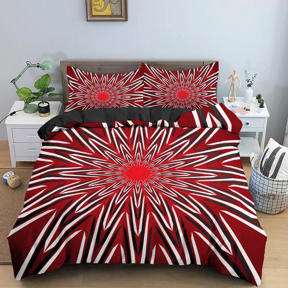 

3D Geometry Abstract Style Comfortable Duvet Quilt Cover Pillowcase Bedding Set Children Bedroom Decoration Home Textile 70x133cm 2pcs