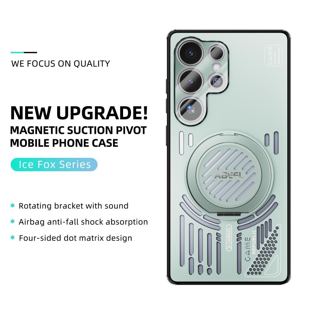 

ICE Fog Alumium Alloy Hollow Heat Dissipat For Magsafe Case For Samsung S26 Ultra S25 Plus 360° Rotate Holder Protect Back Cover Galaxy S25