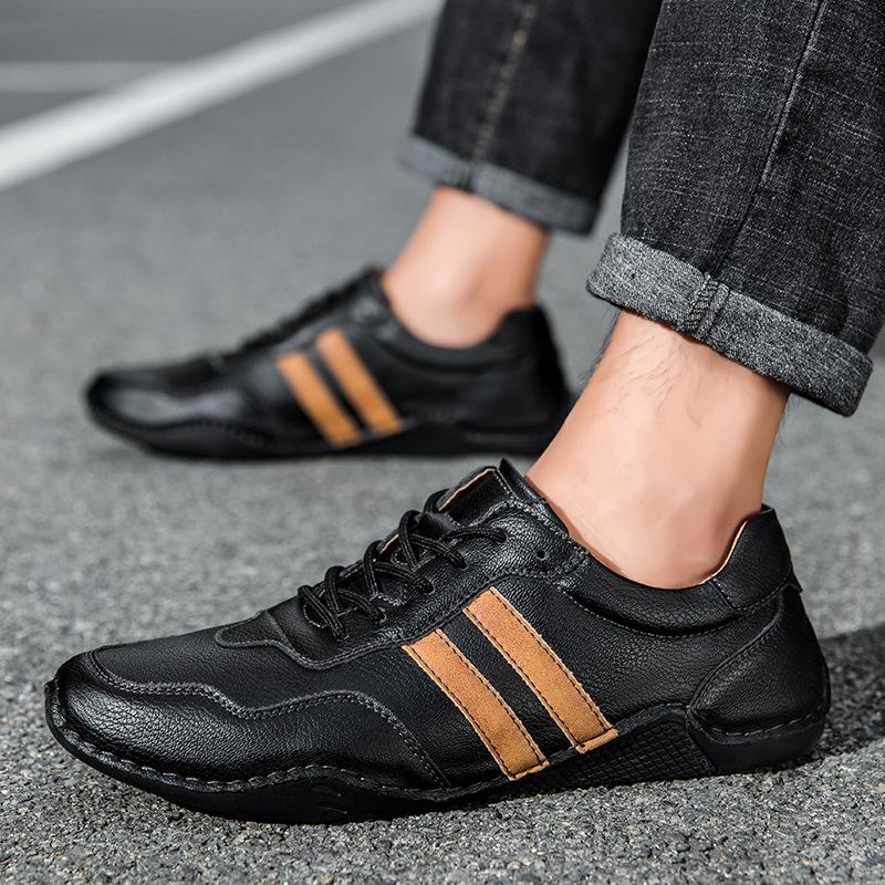 Spring and autumn new outdoor men's shoes retro leather casual shoes