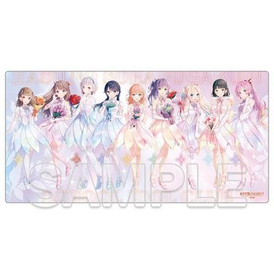 Kadokawa Love Hasunozora Academy School Idol Club Desk Mat AURORA FLOWER W60 X H30cm Rubber Live! Girls' Ver. Approx.