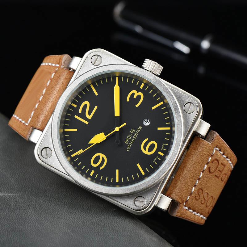 Men'S High Quality Square Mechanical Br Home Watch Fully Automatic Men'S Watch