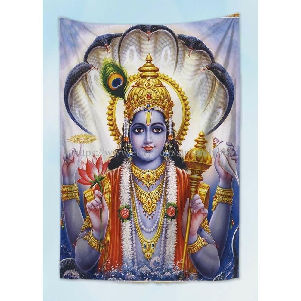 Tapestry Poster of Maha Vishnu 75x100