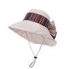 Bohemian Style Floppy Hat With Breathable Cotton For Summer Outdoor Travel