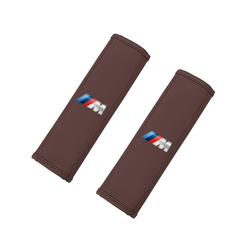 Car Seat Belt Cushion Safety Belt Leather Shoulder Protector Pad For BMW E46 E90 E60 F30 F10 E39 E36 F20 G20 G30 E92 E87 E91 X5 VM4