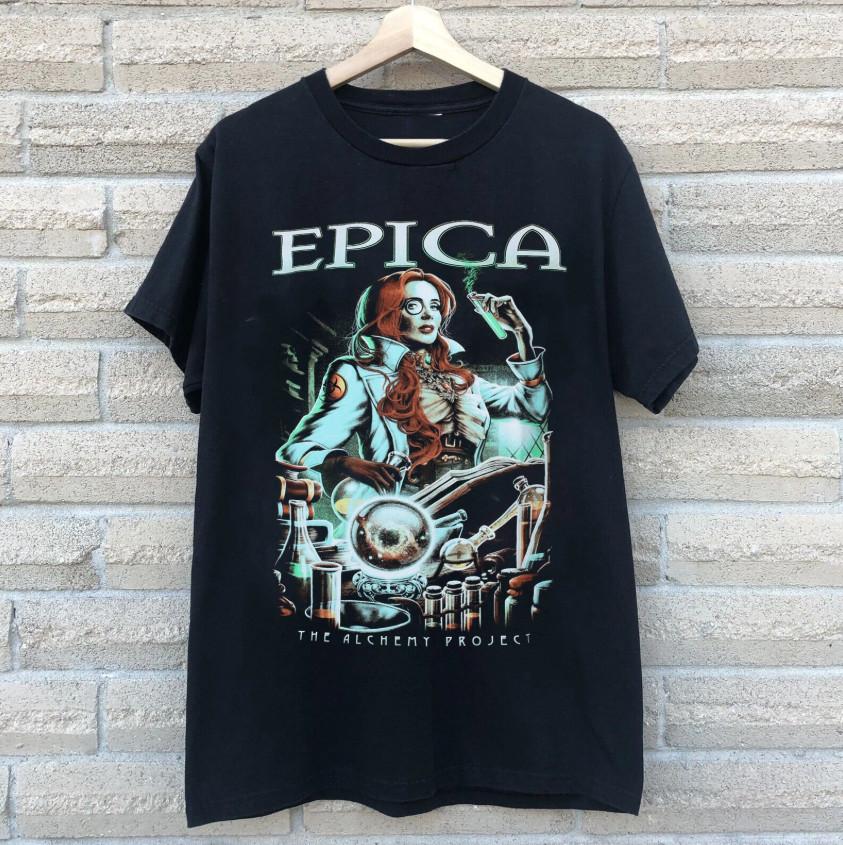Epica The Alchemy Project Band Short Sleeve Black S-2345XL T-shirt Unisex T-Shirt XXL