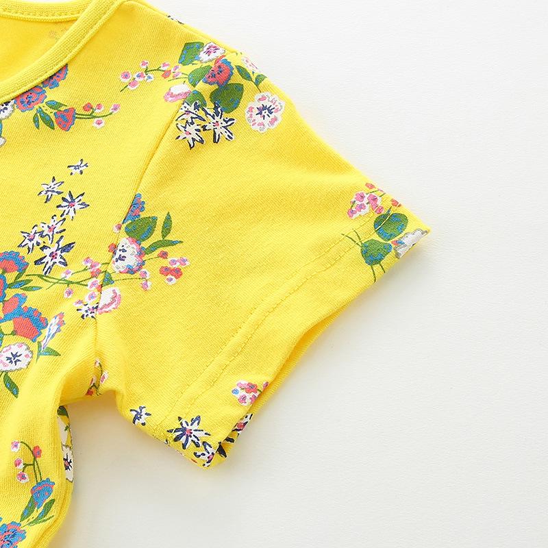 Sommer Neuheiten: Mädchenkleider Prinzessinnenkleider für Mädchen Freizeit Rundhals Mode Print Kinderkleider