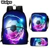 Football School Bag High Definition Waterproof Printing Multi-Functional Load Reduction Ridge Backpack