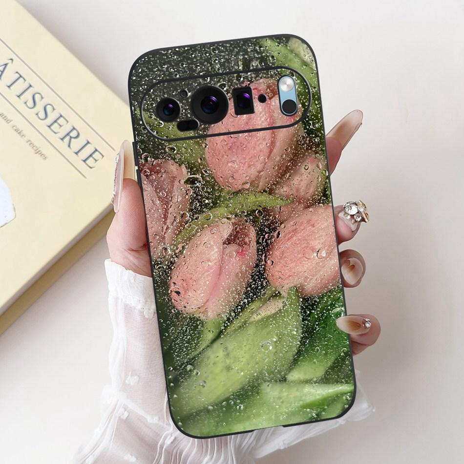 For Google Pixel 9 Pro 9A Pixel9 New Fashion Dusk Beach Painting Phone Case For Google Pixel9A 9 9Pro Black Silicone Soft Case