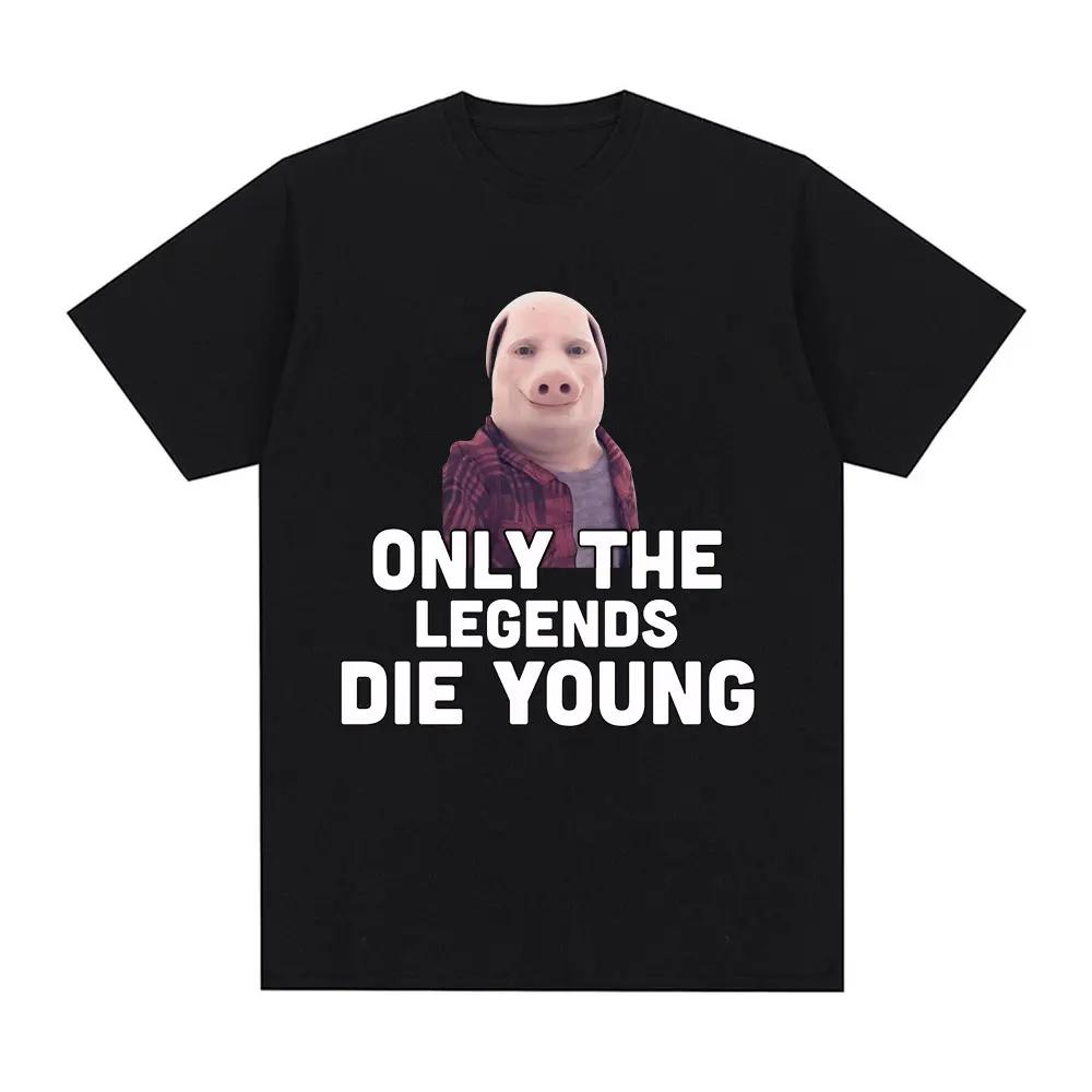 John Pork voert een grappig en humoristisch telefoongesprek Varkensfans ontwerpen T-shirts Mode Harajuku Kawaii Dames Y2K Kleding
