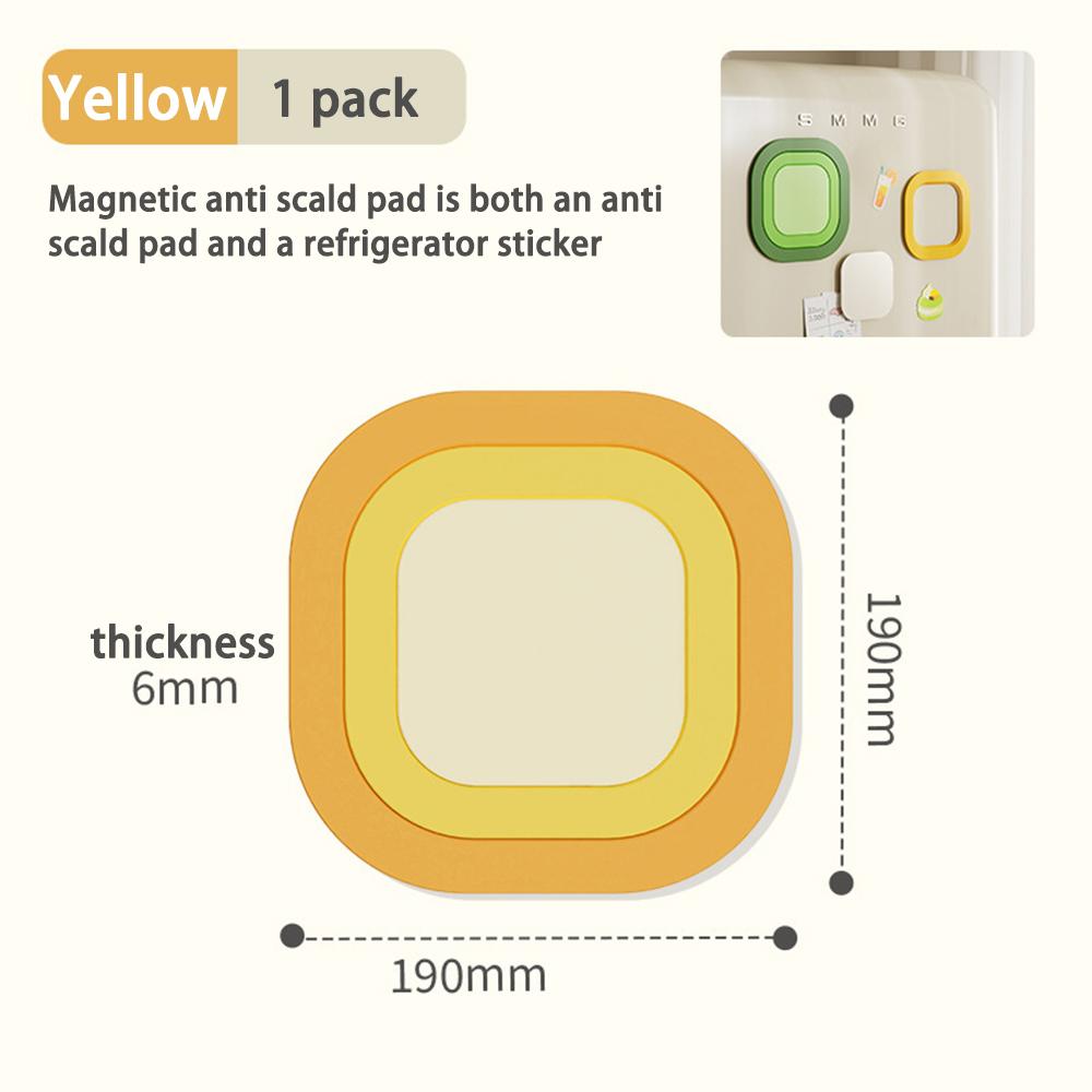 3-in-1 Silicone Magnetic Kitchen Table Mats Multi-Size Multiple Usage Easy to Clean Ideal Home Essentials for Pots Plates Cups