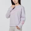 Nike Nsw Gc Crew Fleece Sweatshirt With Mesh Logo Print Women Tops Light-Purple DO6955-561