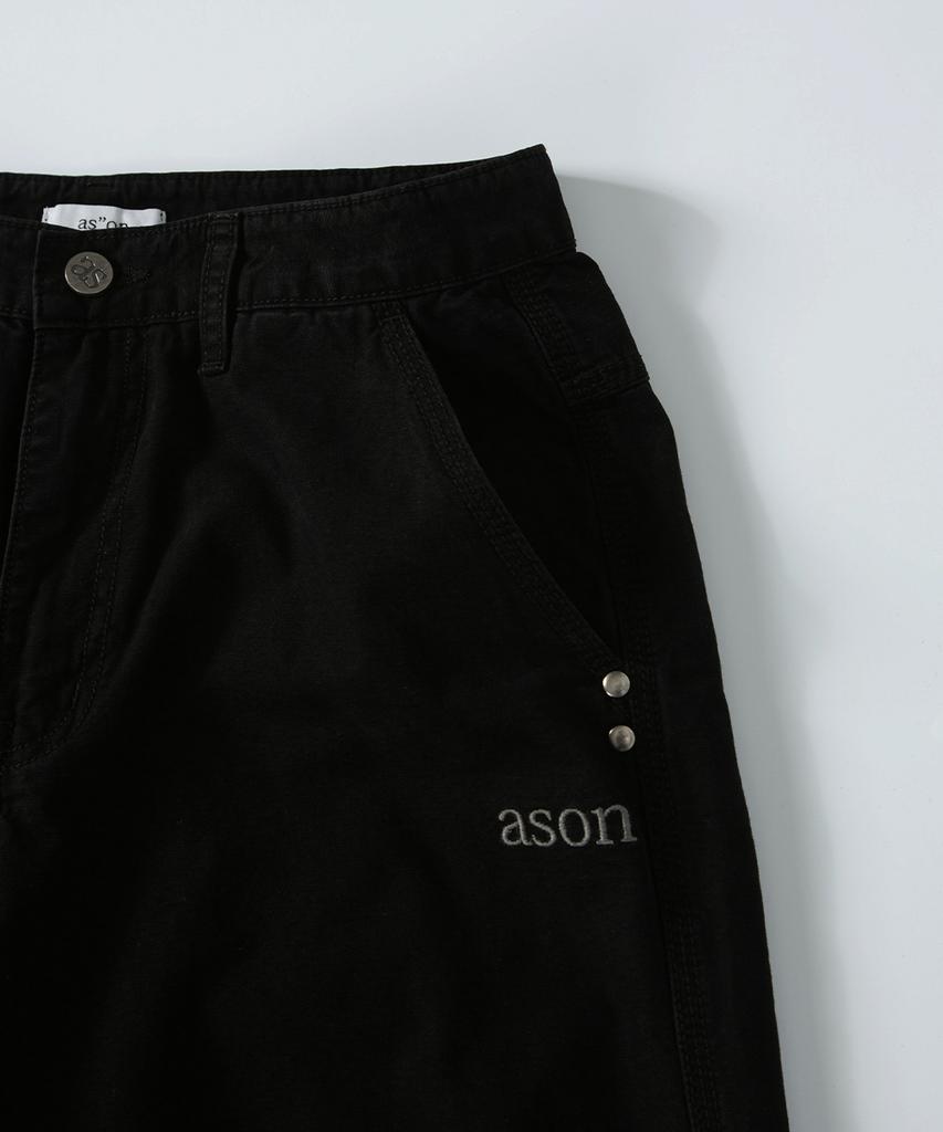 Aejeuon Nell Parachute Pants / Black