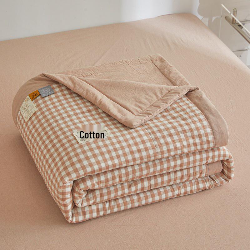 MUJI-Style Xinjiang Cotton Summer Cooling Quilt - Machine Washable & Lightweight