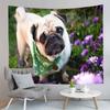 Cute Animals Pet Pug Dog Decor Tapestry for Backdrop Creativity Bedroom Dorm Living Room Modern Decor Wall Hanging Tapestries
