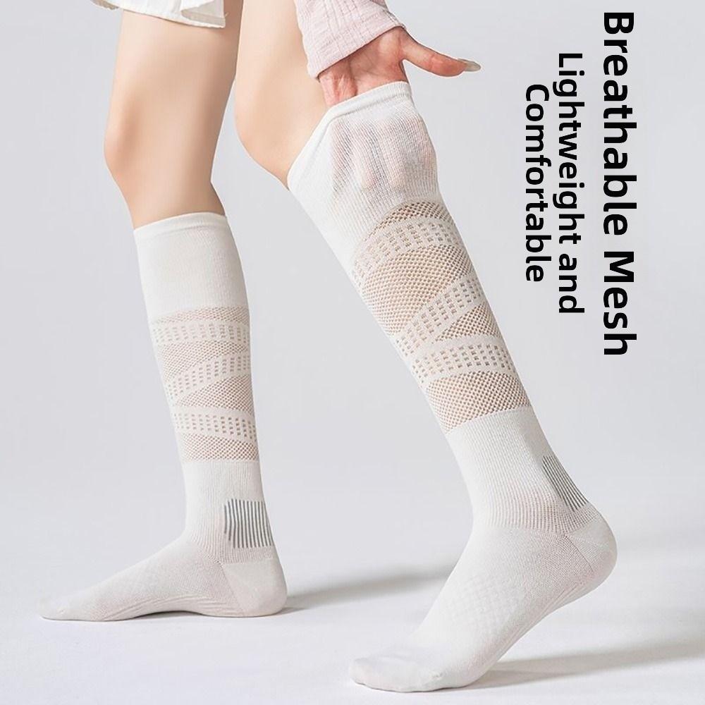 Ultra-thin Pressure Calf Socks Cottoon Mesh Long Socks High Quality Fitness Calf Socks for Women