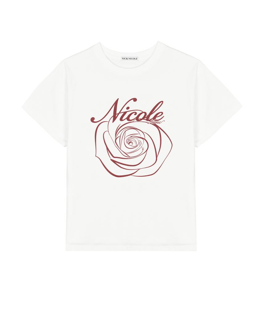 Nigaennikol Nicole Rose Sleeve Top_Cream Burgundy