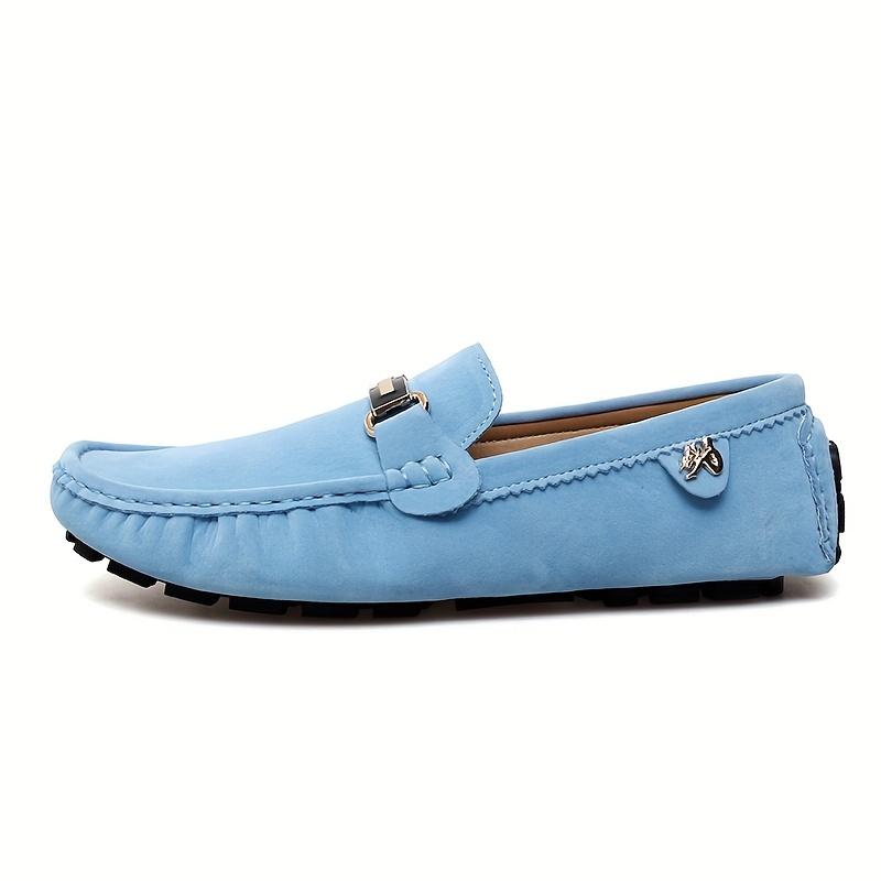 Women's metal buckle loafers Flat shoes soft comfortable rubber sole casual style shoes men leather original  men loafers shoes