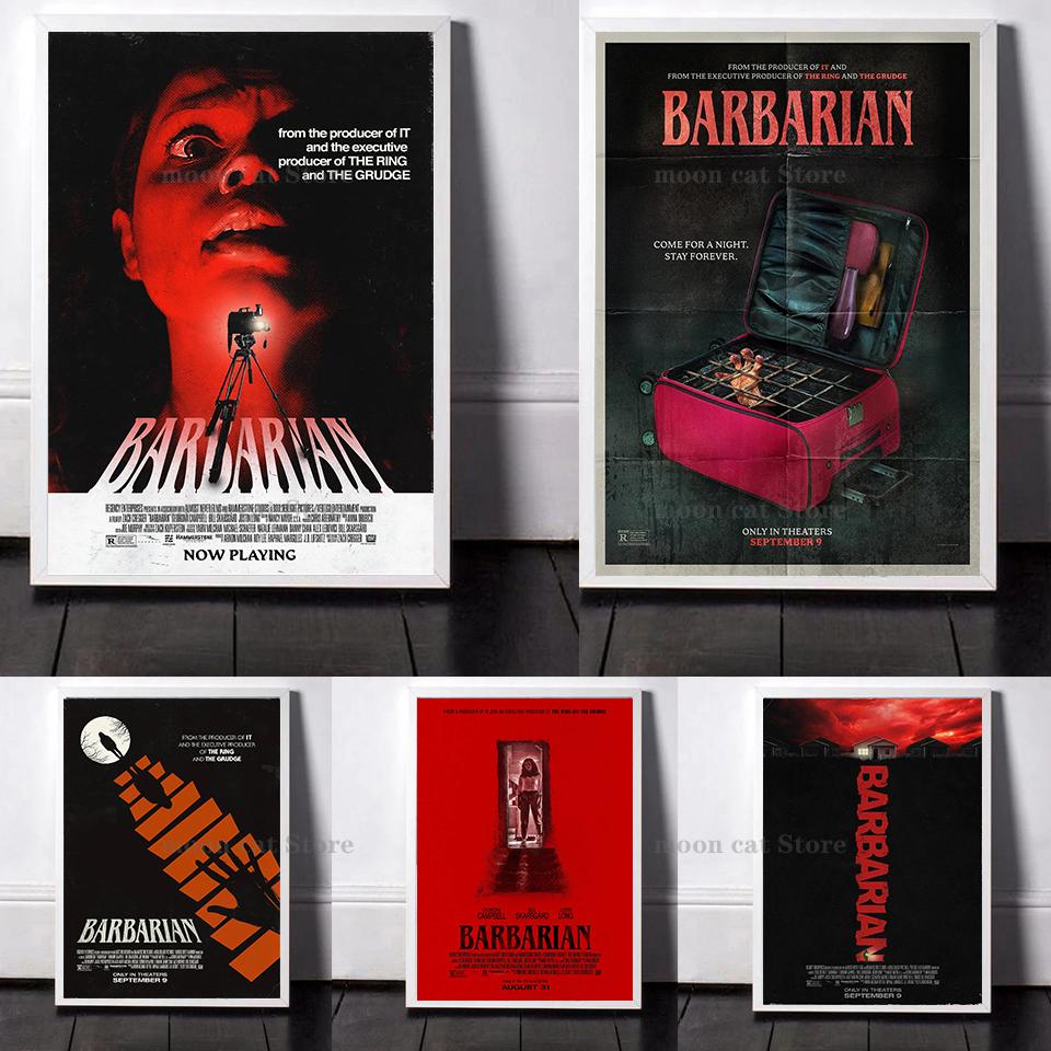 

Новинка 2022 года, фильм ужасов, фильм-варвар, постер, холст, живопись, настенные художественные принты и фотографии, декор для домашнего кинотеатра для гостиной