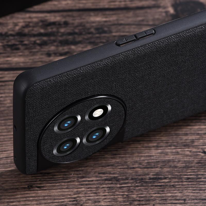 For OnePlus 11 5G Cloth Texture Phone Cover Anti-scratch TPU Protective Case