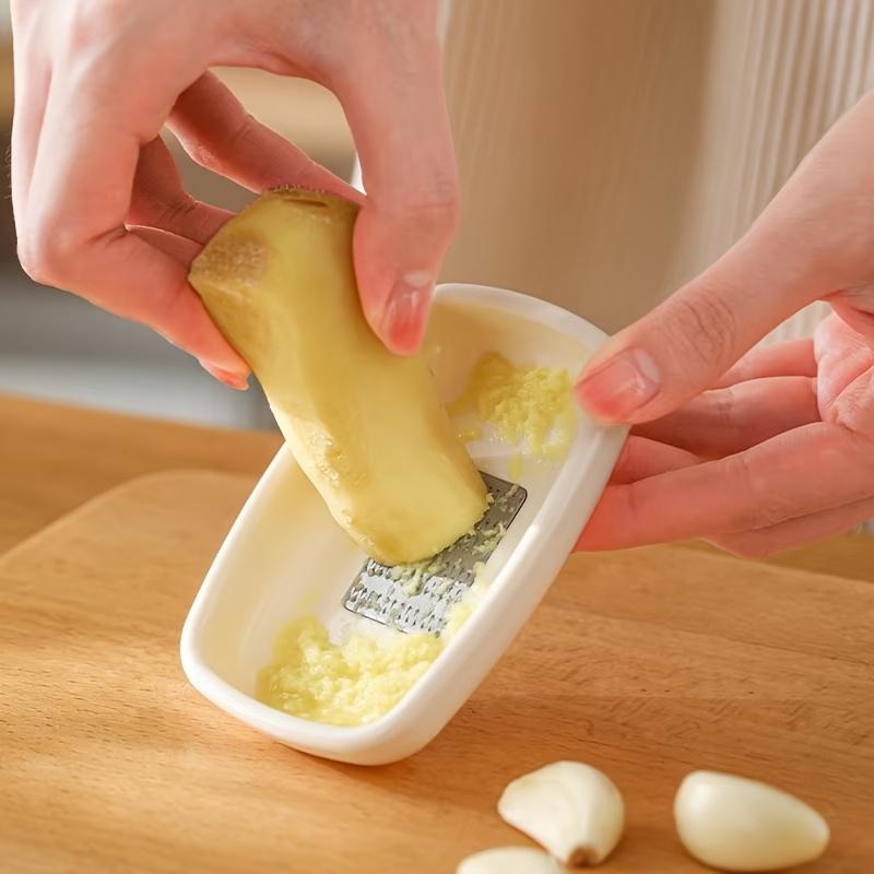 1 PC Fine Mesh Ginger GarlicPlaner and Grinder Small Size, Easy To Clean Plastic Design, Suitable for Kitchen Use Garlic Crusher
