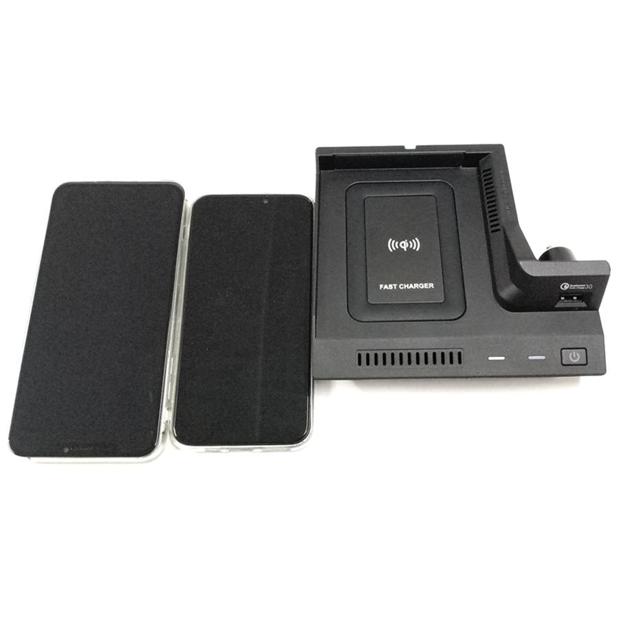 10W Wireless Charger Plate Phone Charging Pad For Mercedes-Benz C GLC 2015-2020
