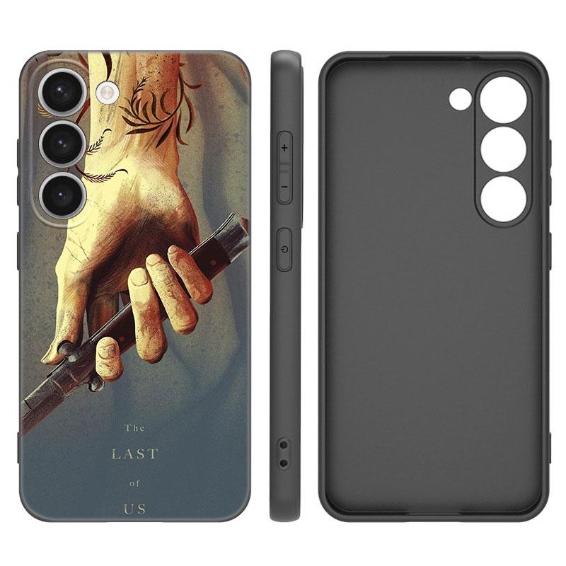The Last Of Us Black Silicone Phone Case For Samsung Galaxy S23 S21 S20 FE S24 S22 Ultra S10E S10 S9 S8 Plus