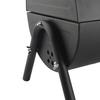 Charcoal Barbecue Grill Portable Smoke Free Double Sided Metal Charcoal BBQ Grill for Camping Picnics Parties Black