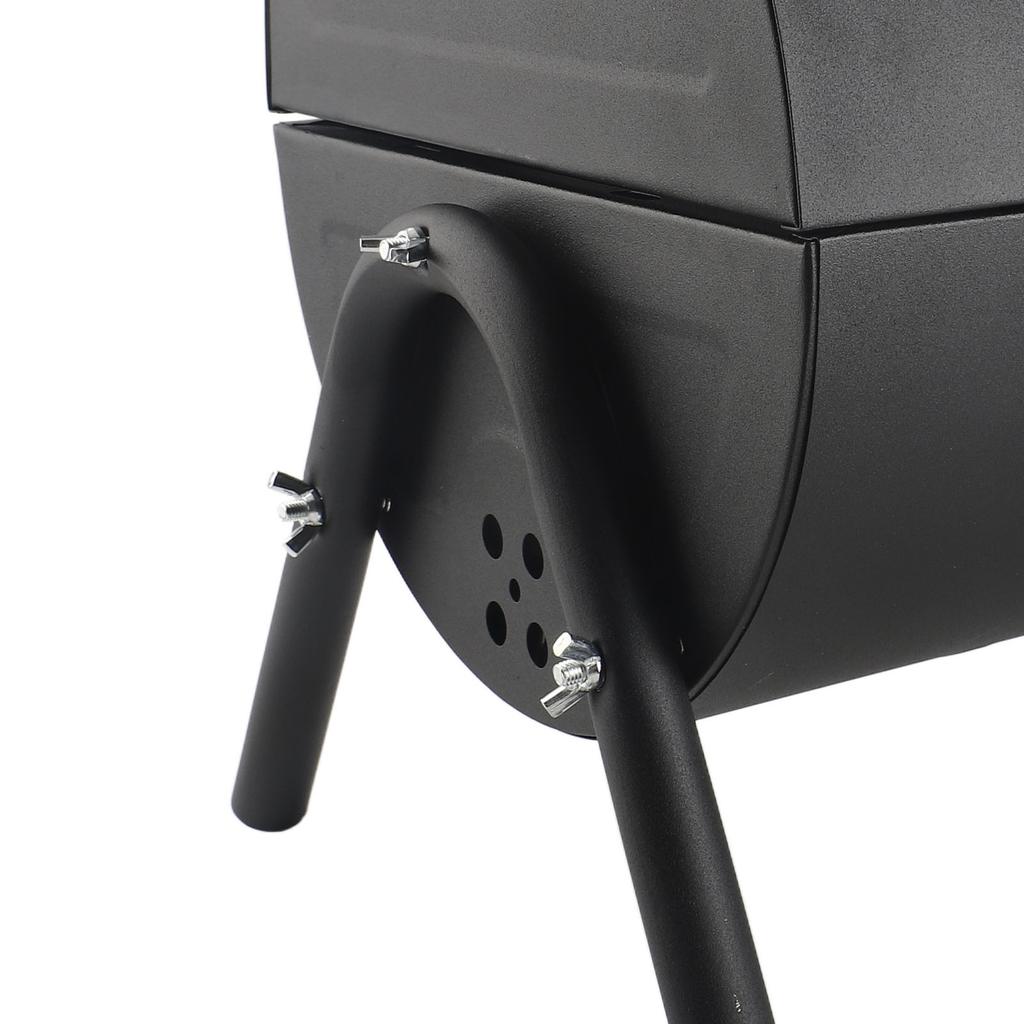Charcoal Barbecue Grill Portable Smoke Free Double Sided Metal Charcoal BBQ Grill for Camping Picnics Parties Black