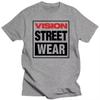 New 100% Cotton Men's Visual Street Wear T-shirt Visual Street Wear T-shirt Blank Vintage Summer Top Suitable for Men's T-shirts