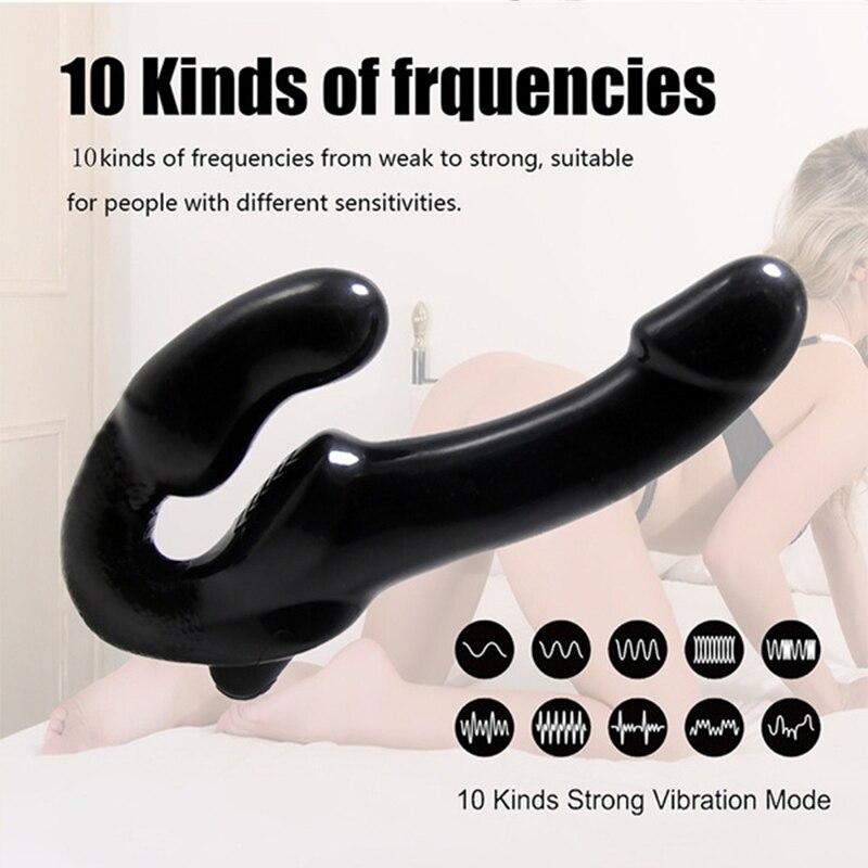 Trådløs fjernkontroll doble hoder Dildo Vibratorer for Kvinner Menn Par Sexleketøy Onani Eksotiske tilbehør Leker