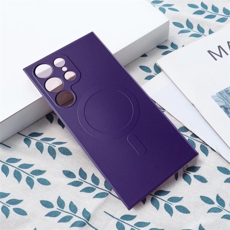 

The Samsung S23Ultra Phone Case Is Suitable for The 22plus All-inclusive Shockproof S23u Simple Female Silicone Magnetic Protective Case Galaxy S23 Ultra