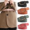 Luxury Design Suede Leather Belt Casual Waistband Fashion Business Waist Belt  For Women
