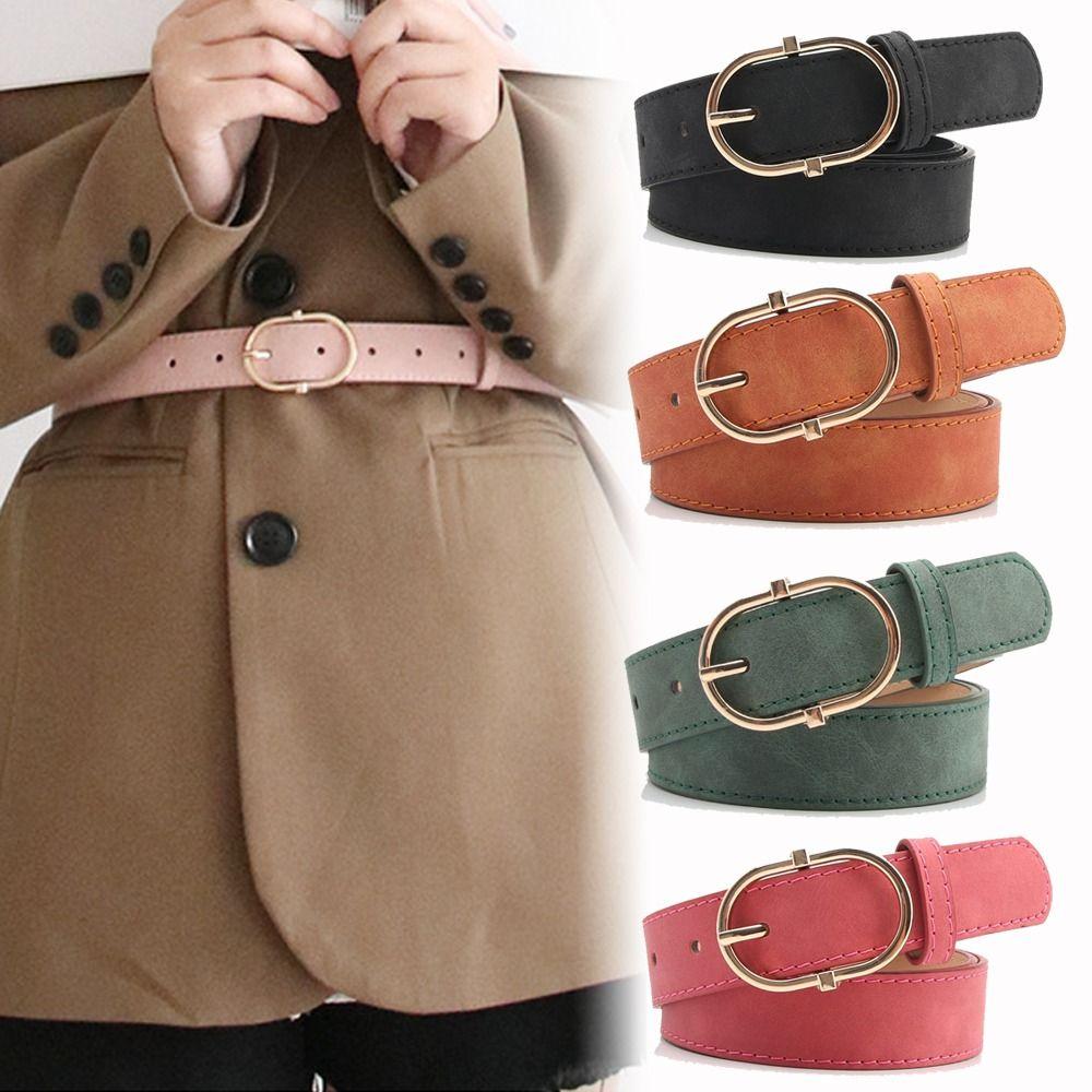 Dornschließe Wildleder Gürtel Luxus Design Taillenband Mode Business Taillengürtel Für Damen