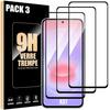 3x Full Tempered Glass for Samsung Galaxy A37 5G - Protection with Black Anti-Scratch Edge