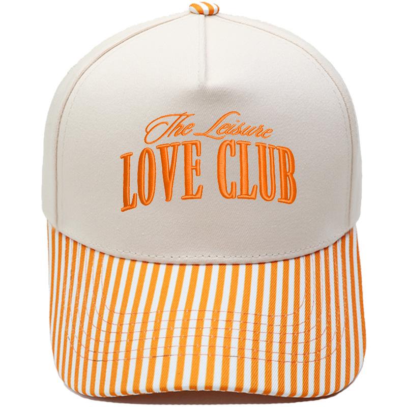 LOVE CLUB three-dimensional embroidery color matching truck driver hat male couple female casual sunshade baseball cap