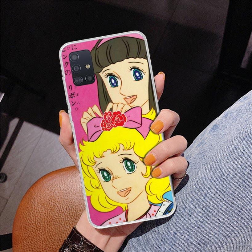Anime Candy Phone Case For Samsung Galaxy A52 A32 A22 A12 A51 A31 A50S A30S A20S A10S Note 20 Ultra 10 Plus S10 A72 A71 Galaxy A