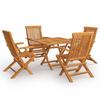 VidaXL Salon de Jardin 5 pcs Mobilier de Repas Ensemble de Salle à Manger Table et Chaises à Dîner Extérieur Patio Bois de 3059584