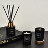 High-end Gentleman Black Bottle Soy Wax Indoor Home Incense To Remove Foreign Matter and Fire-free Aromatherapy Gift Box Set
