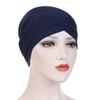 Knitted Turban Cap With Cross Front Style For Women Summer Winter Fashion