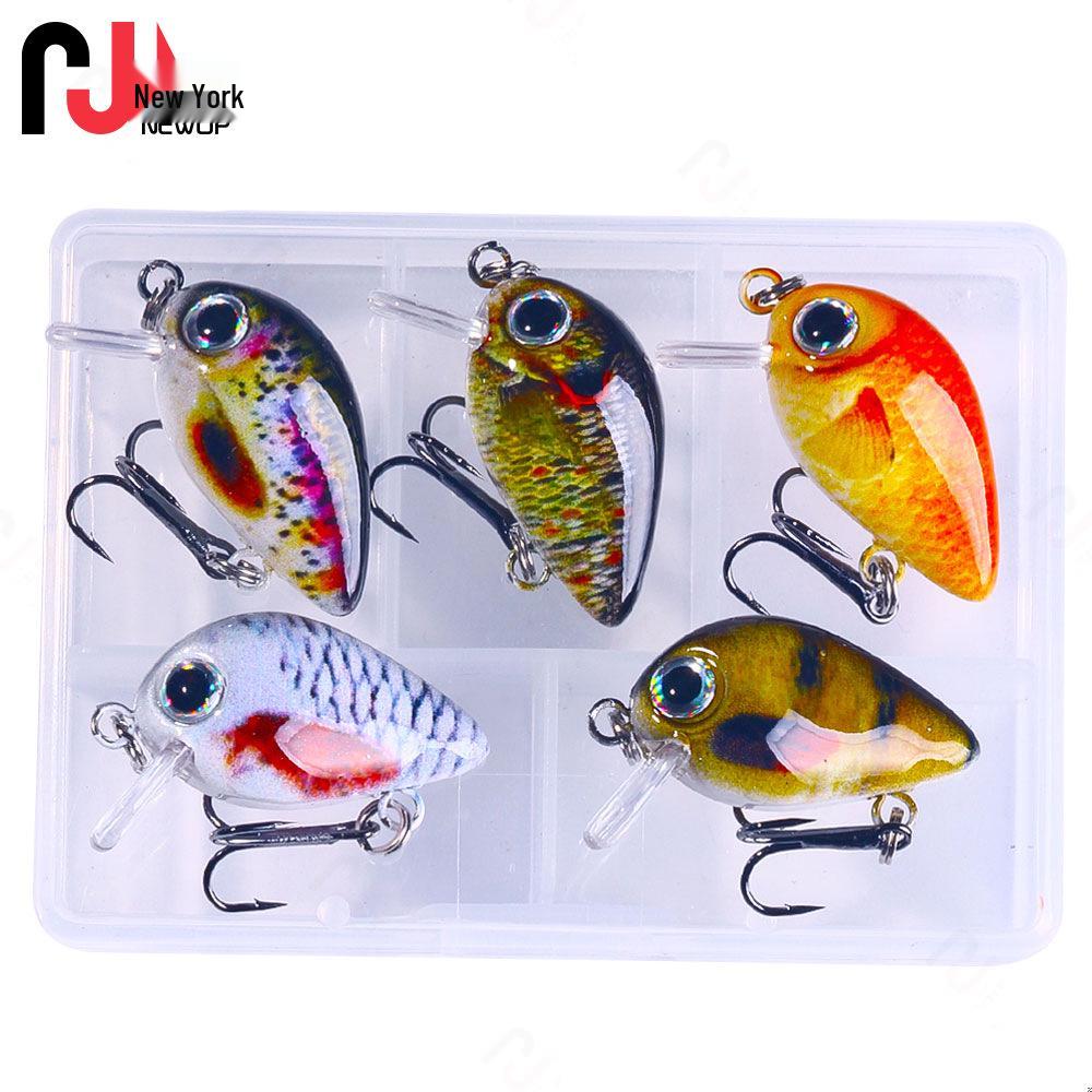 

Micro Lure 1.5G Mini Chubby Bait Set - Fake Fish Bait for Fishing Tackle