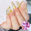 12 Colors/Set Nail Sticker Decor Sparkly Alphabet Small Laser Glitter Nail Sequin DIY Letter Nail Art Decorations Accessories