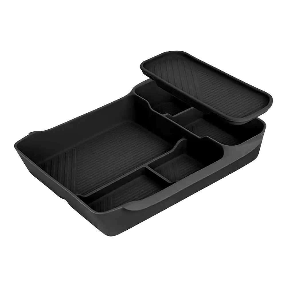 Double Layer Storage Box Under Center Console High Quality Silicone Car Interior Decoration Mordern Modification For LIxian K1C2