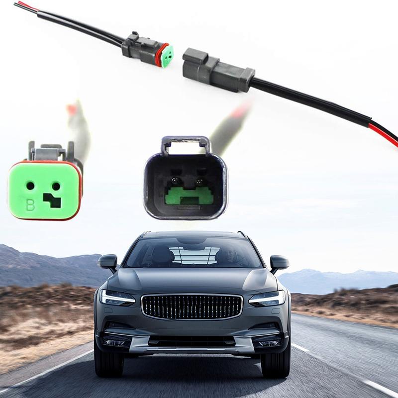 Car Deutsch DT Pigtail Kit Professional Male Female Connector Adapter Wiring Harness for LED Work Light Bar