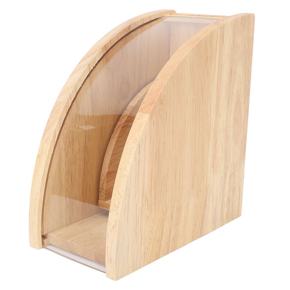 Solid Wood Coffee Filter Storage Rack Fan Shaped Coffee Paper Container Kitchen Organization