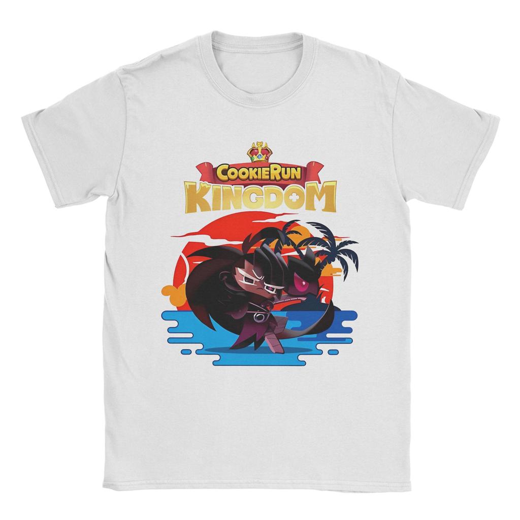 Summer Cookie Dark raisin cookie T Shirts Cookie Run Kingdom 100% Cotton Clothes Funny Short Sleeve Crewneck Tees Unique T-Shirt
